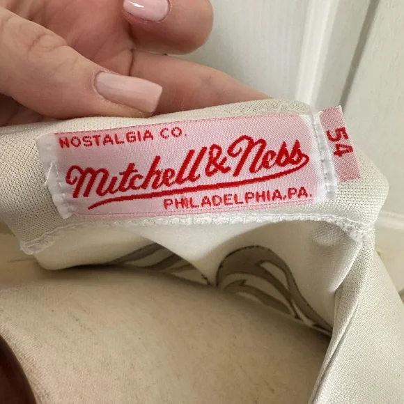 Browns Mitchell & Ness Cream and Brown Jersey - Picture 6 of 6